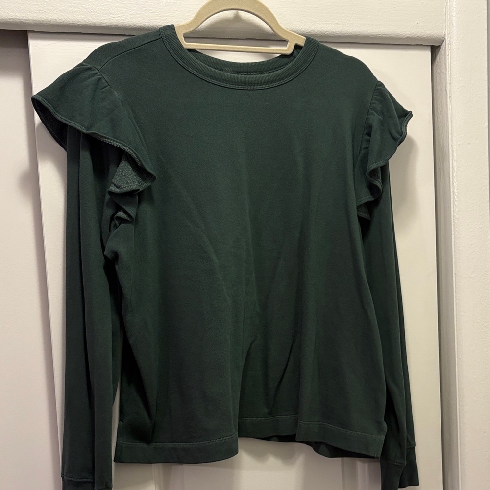 Old Navy Forest Green Long Sleeve Top